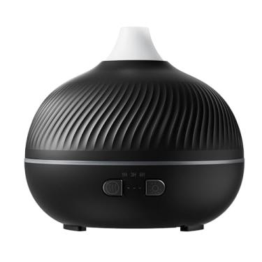 Imagem de Wswqop Difusor de óleos essenciais umidificador prático moderno controle de tempo umidificador de ar portátil de névoa para sala de estar, Preto