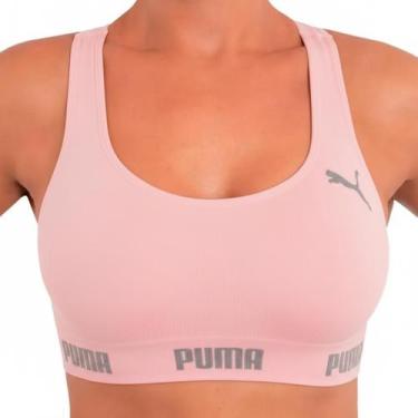 Imagem de Top Puma Sem Costura Feminino - Rosa, M