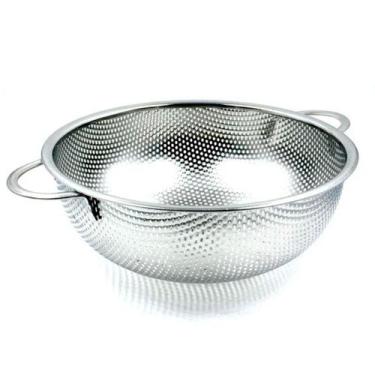 Imagem de Escorredor Inox Macarrao Massas Legumes Frutas Verduras Preparo Multiu