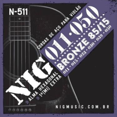 Imagem de Encordoamento Para Violão Aço .011 N511 NIG