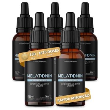 Imagem de Melatonina em Gotas Sublingual 0,21mg por Gota ELLYM NUTRITION 30ml Sabor Maracujá Rápida Absorção Efeito Imediato (150 mL)