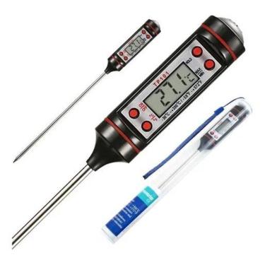 Imagem de Termômetro Culinário Digital Espeto Cozinha Alimento Tp101
