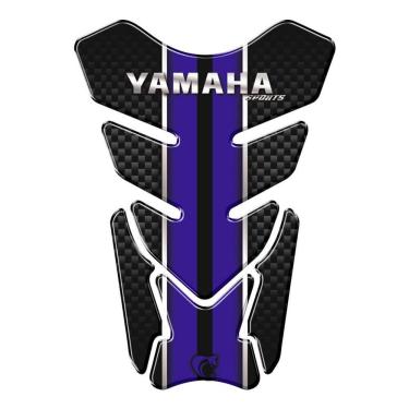 Imagem de Adesivo Resinado Protetor De Tanque Moto Qualquer Moto Yamaha Azul Azul E Preto