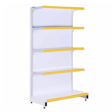 Imagem de Gôndola Prateleira Supermercado 5 Níveis 40x30 New Plus 1,70m Ponta Amarelo - Sa Gôndolas