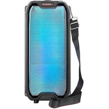 Imagem de Caixa de Som Amplificadora com Bluetooth, Microfone, LED, Sistema de Áudio Portátil para Festas e Eventos