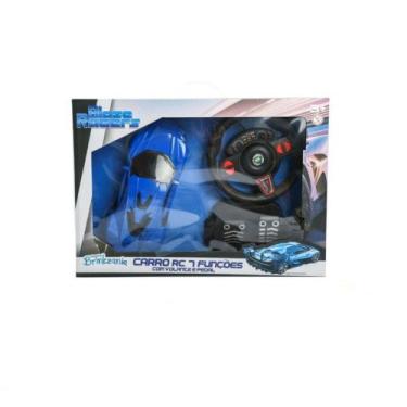 Imagem de Carro de Controle Remoto 7 Funções Azul - Brinkzania