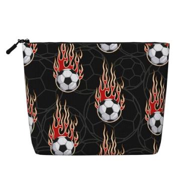 Imagem de Xalvyriehf Pequena bolsa de maquiagem para bolsa, bolsas de cosméticos para crianças, bolsa de higiene pessoal de viagem para meninos e meninas, bolsa organizadora de acessórios para presentes, Bola