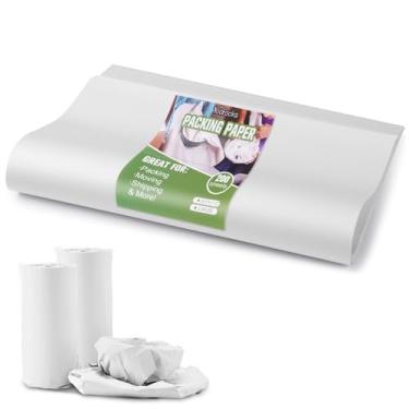 Imagem de 200 folhas de papel de embalagem para mudança de papel de jornal folhas de papel de embalagem para envio de suprimentos de mudança encher as caixas de mudança e proteger itens frágeis (36,8 cm x 29,2