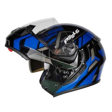 Imagem de Capacete Articulado Moto Peels Urban U-rb2 Dynamic Robocop Azul Brilhante-Unissex