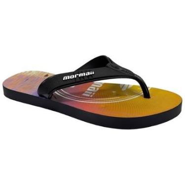 Imagem de Chinelo Mormaii Tropical Grafics 10591 Preto Laranja-Masculino