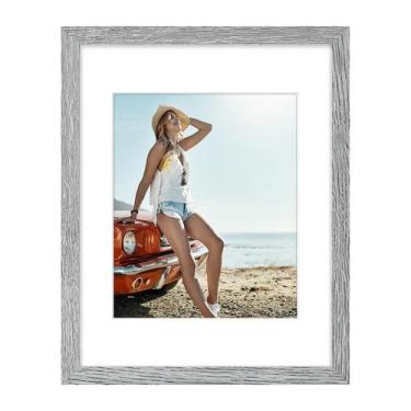 Imagem de Porta-retratos Vittanly 28x36cm cinza para 20x25cm com acrílico