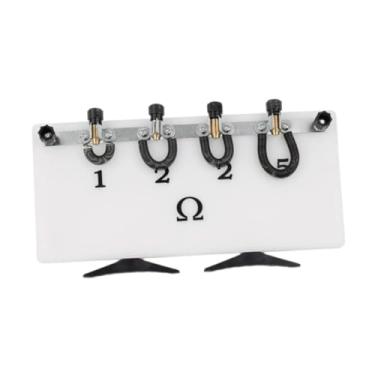 Imagem de MERIGLARE Medidor de resistência decimal, caixa de resistência variável, botão interruptor, instrumento experimental, ohmímetros, caixa de resistor para