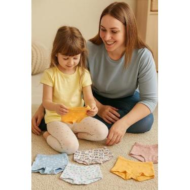 Imagem de Kit 14 Calcinhas Boxer - Conforto e Estilo para Meninas - no-brand