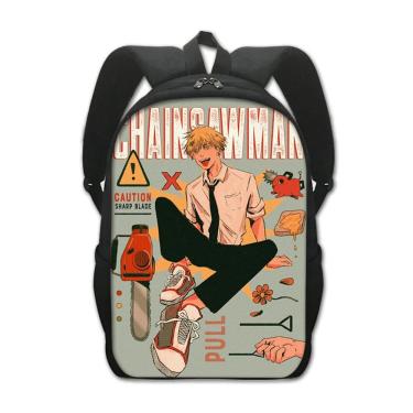 Imagem de Mochila Anime School Bag Children Chainserras Mans Den