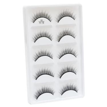 Imagem de Cilios Postiços Mink H-15 Cartelas 5 Pares - Importados