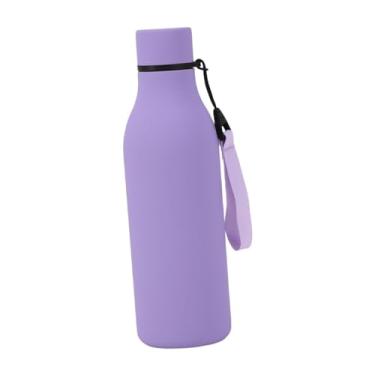 Imagem de Baoblaze Garrafa térmica de parede dupla em aço inoxidável, 550ml, reutilizável, para escritório e carro, Tolet