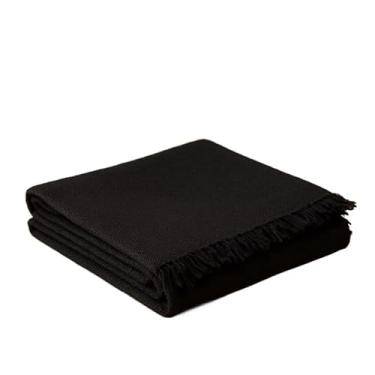 Imagem de Manta de Algodão Grande para Sofá Casal King 3,00X1,80M Grande 2,40X1,80m Pop pequena 2,20X1,50M sua casa(M.Pop 2,10 x 1,40 PRETA)