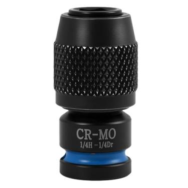 Imagem de Nextpal Adaptador de soquete de 1/10.2 cm, conversor de acionamento de liberação rápida, para chave de impacto, ferramenta elétrica, mecânicos, técnicos, reparos automotivos, manutenção de máquinas