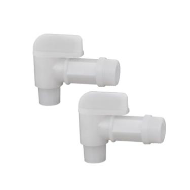 Imagem de SQXBK 2 peças 26 mm torneira branca peça de reposição planta jardinagem balde torneira on/off válvula para tambores de plástico 15/30/55 galões