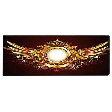 Imagem de Ainoli antiderrapante capacho de boas-vindas tapete de entrada interno externo quarto sala de estar (40cm×120cm)