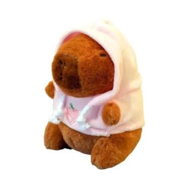Imagem de Brinquedo De Pelúcia Capivara De Tamanho Pequeno Com Asas E Capuz, Bon