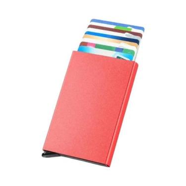 Imagem de Carteira Masculina Slim Anti RFID Para Cartões De Crédito, Estojo Mági