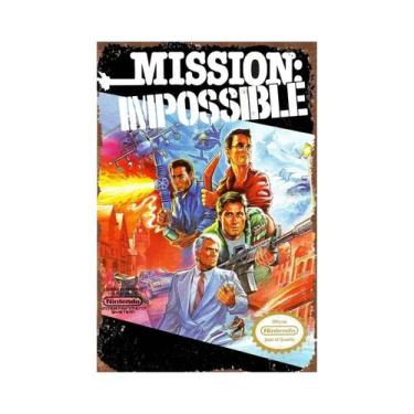 Imagem de Placa De Metal Vintage Gamer, Cartaz De Jogos Clássicos, Placa De Alum