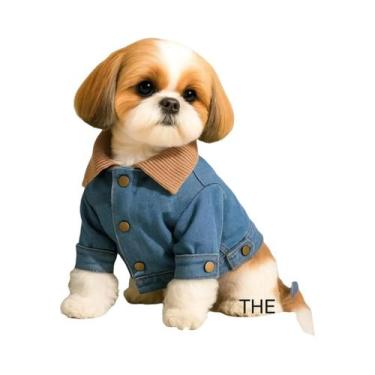 Imagem de Jaqueta De Forro De Fleece Quente Para Cães Pequenos, Casacos De Couro