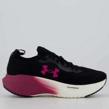 Imagem de Tênis Under Armour Charged Slight 3 SE Feminino Preto e Roxo, 34