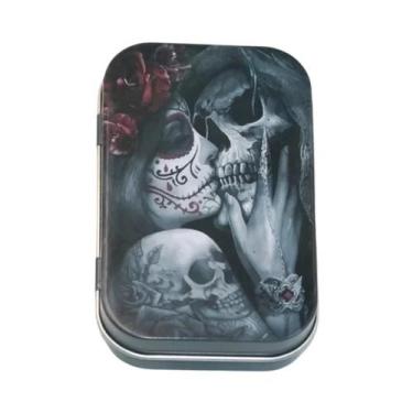 Imagem de Caixa De Armazenamento De Metal Para Tabaco, Estojo De Lata Para Cigar