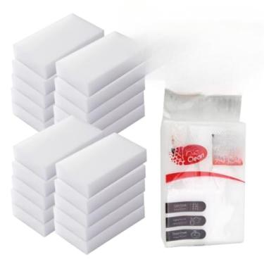 Imagem de Kit 5/10/20 Esponja Mágica De Melamina Importada Bucha Limpa Pesado (KIT 5 ESPONJAS)