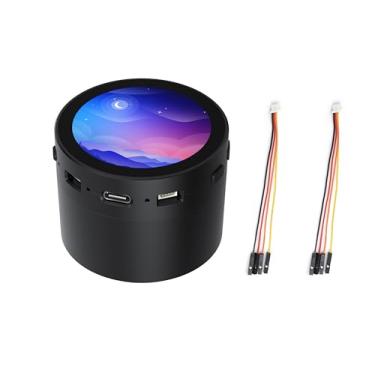 Imagem de RP2350 Placa de desenvolvimento LCD redonda de 4,7 cm, 360 × 360, cor 65K, design de núcleo duplo e arquitetura dupla, chip de codec de áudio integrado (com caixa de alto-falante sem rebatida)