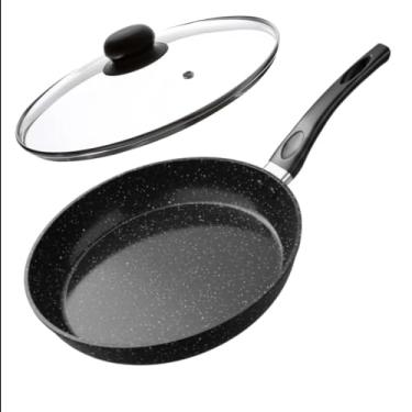 Imagem de Frigideira Indução Antiaderente De Cerâmica 22cm Com Tampa Premium