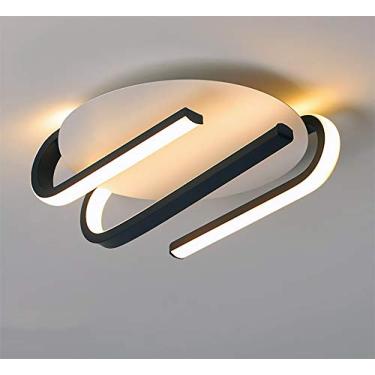 Imagem de Luminária de teto LED moderna e regulável, ideal para corredor, hall de entrada, quarto, cabeceira, com estrutura metálica e base de gel de sílica. Perfeita para sala de estar, quarto, corre