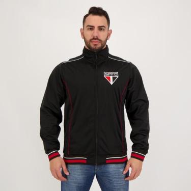 Imagem de Jaqueta São Paulo Trilobal Preta e Branca - Spr, EG