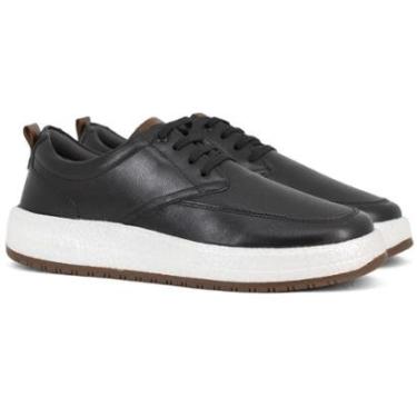 Imagem de Tênis Masculino Democrata Casual Drake Pulse Couro Elástico Calce Fácil Conforto 600103-Masculino