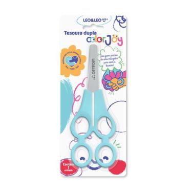 Imagem de Tesoura Adaptada Dupla Tandem Color Joy - LeoArte