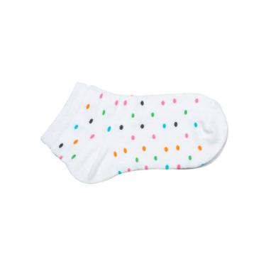 Imagem de Meia Cano Curto Lupo 04535-159 Feminina Poá Algodão T. 34/39, 34A39, 1