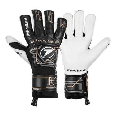 Imagem de Luva Profissional Poker Champion 9, Preto, Dourado, 9