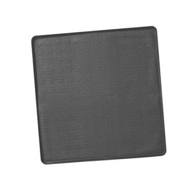 Imagem de predolo Capa protetora para máquina de lavar e secar roupa com bordas elevadas, versátil e antiderrapante, em silicone, ideal para lavanderia, Cinza