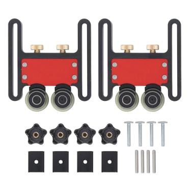 Imagem de TARSHYRY Placa de Penas de 2 Pacotes Com Rolamentos para Mesa de Roteador de Serra de Mesa, Placas de Penas de Rolo Atualizadas Com Gabarito de Rasgo Fino, Guia de Serra de para