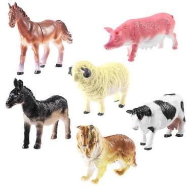 Imagem de Rosenice, modelo de 6 peças, figuras de animais de fazenda,