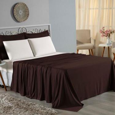 Imagem de Jogo de Cama Solteiro Nobre 3 Peças Lençol com Elástico de 30cm de Alt