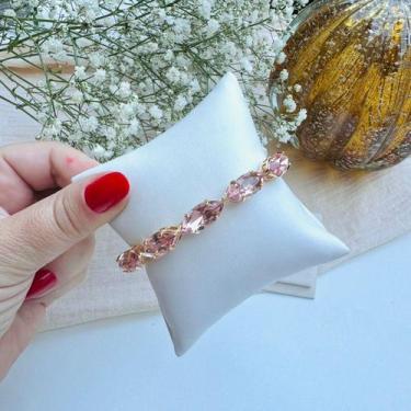 Imagem de Bracelete de Pedraria Nude Navete - Mania De Mulher