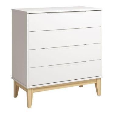 Imagem de Cômoda Gaveteiro Classic Elfe Branco Acetinado Natural - Reller