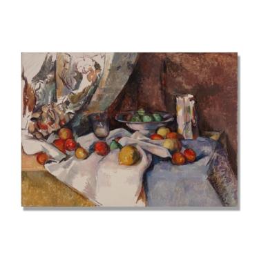 Imagem de NHLDZYH Decoração para cozinha - quadro vintage de ainda vida com frutas - réplica de óleo em tela - estilo campestre e aconchegante. B61. 80 x 112 cm. Apenas tela