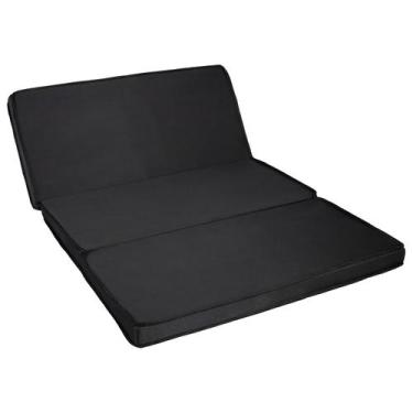 Imagem de Colchão Casal Dobrável Compacto  Fecha em 128x60x30 cm Com Espuma D28 