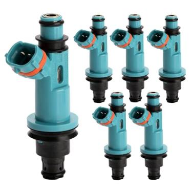 Imagem de Conjunto de 6 injetores de combustível | Compatível com Lexus GS300 IS300 SC300 Toyota Supra| Substitui FJ963 23209-46090 842-12268