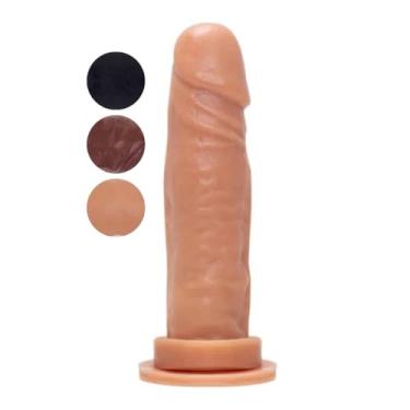 Imagem de Prótese Maciça Com Ventosa 17,5 X 4,2Cm Brinquedo Adulto Realista Dildo Consolador MVN10 (CHOCOLATE)