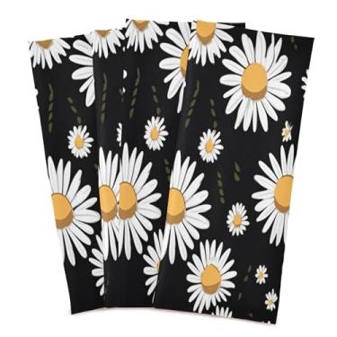 Imagem de Wassud Toalhas de cozinha Magritte Toalhas de prato de cozinha pacote com 4 panos de prato macios com laço para pendurar toalha de mão super absorvente de secagem rápida toalhas de chá de mesa